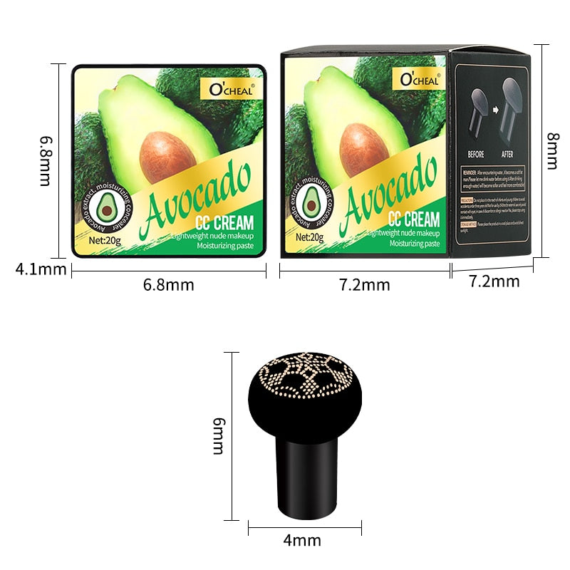Avocado e CC Cream Alta Cobertura