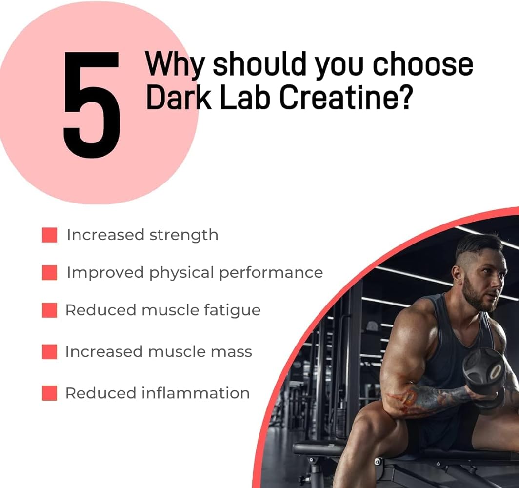 Creatina 100% Pura Monohidratada 150g Dark Lab | Serve 50 Doses | Mais Alto Grau de Pureza