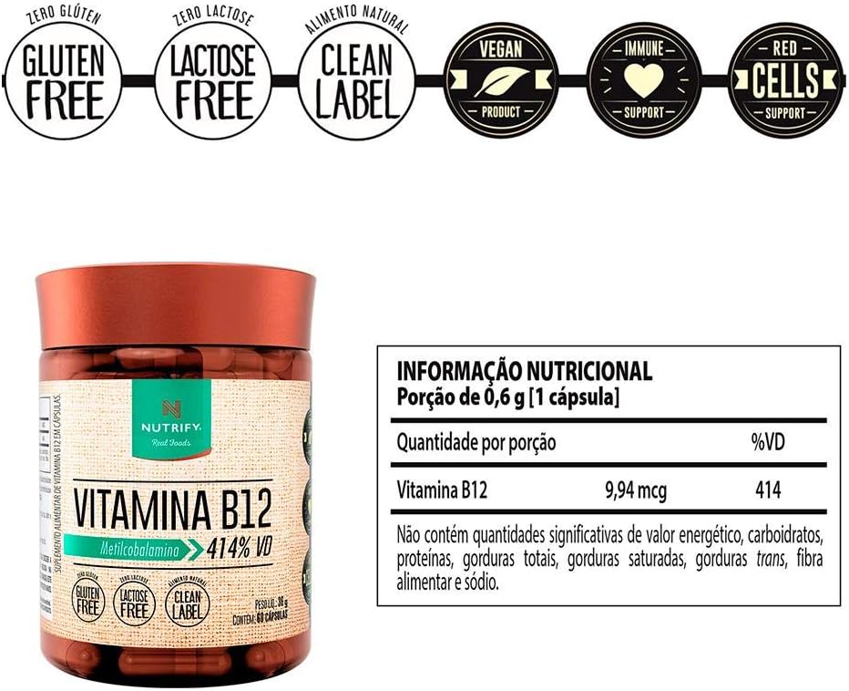 Vitamina B12 60 Cápsulas
