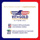 Ácido Hialurônico 100mg com Vitamina E Vitgold 30 cápsulas